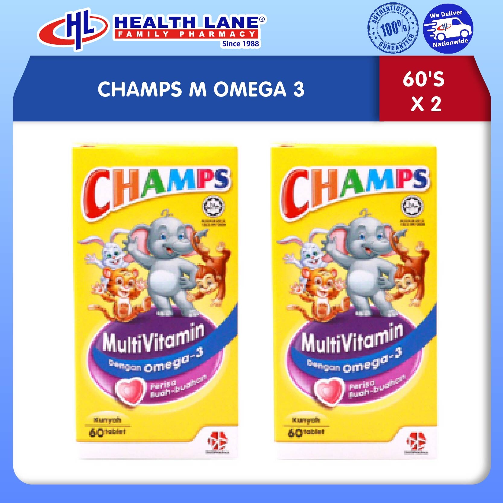 CHAMPS M OMEGA 3 (60'Sx2)